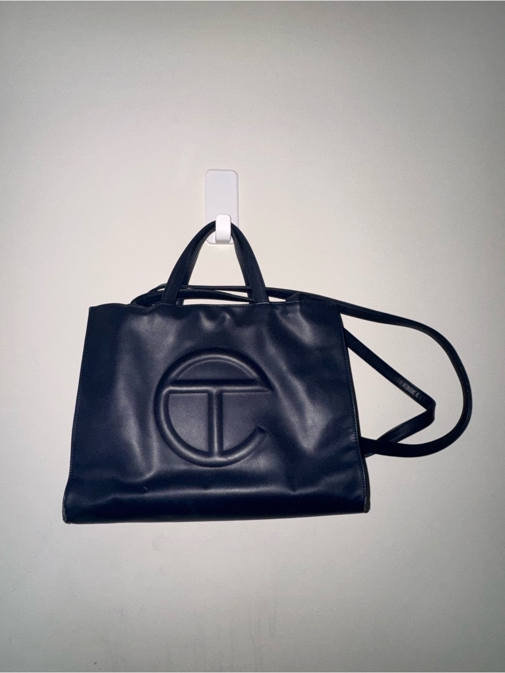 Telfar Medium Navy Tote bag w/ Crossbody Straps – Very Good Condition